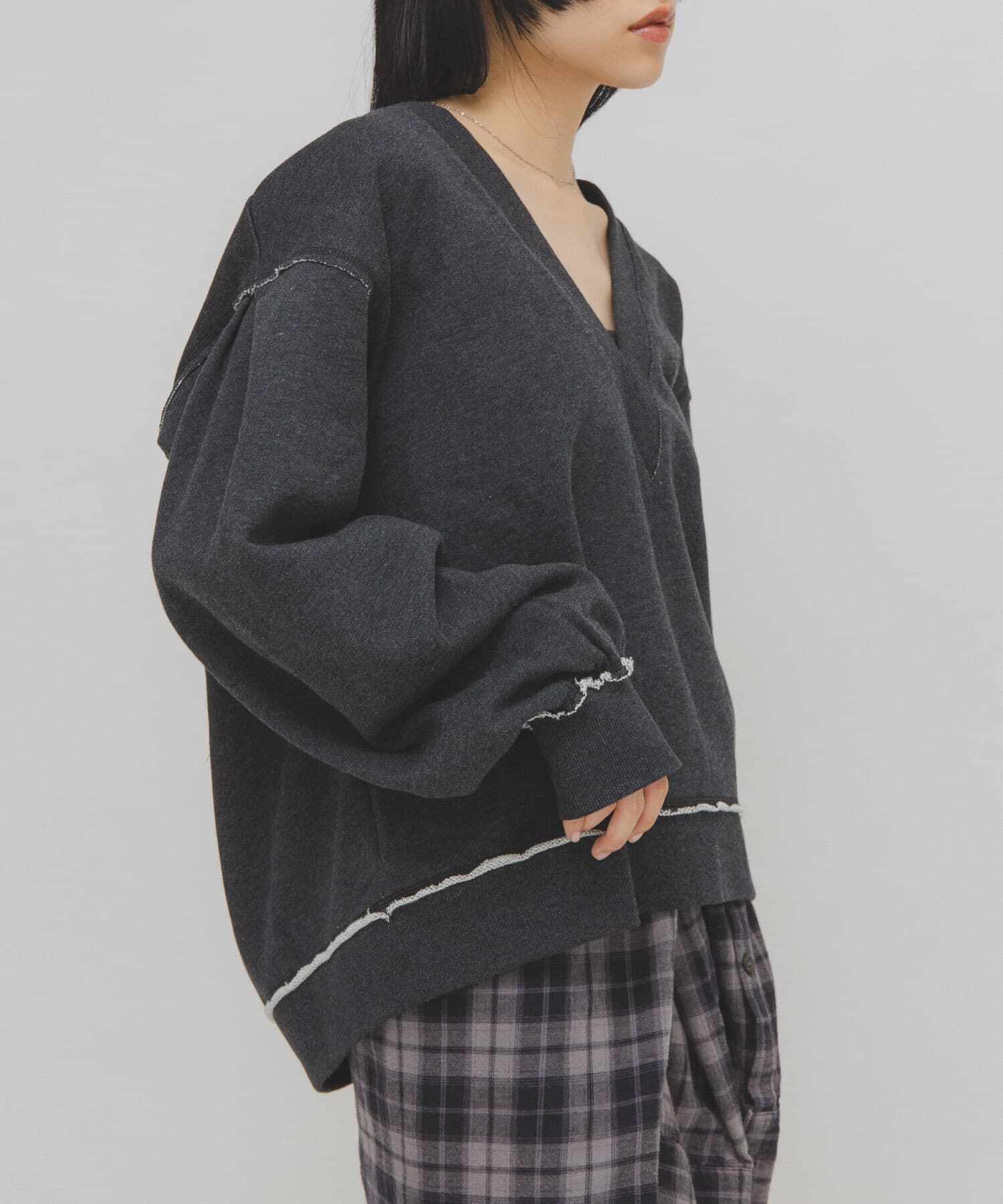  「2WAYルーズスウェット」|Tシャツ・カットソー|