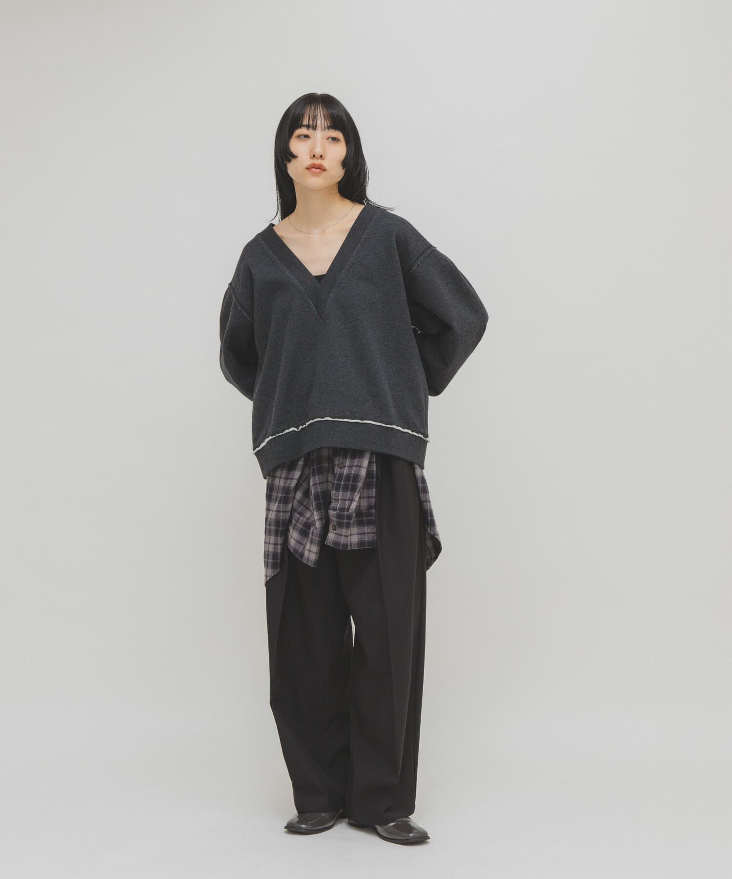  「2WAYルーズスウェット」|Tシャツ・カットソー|