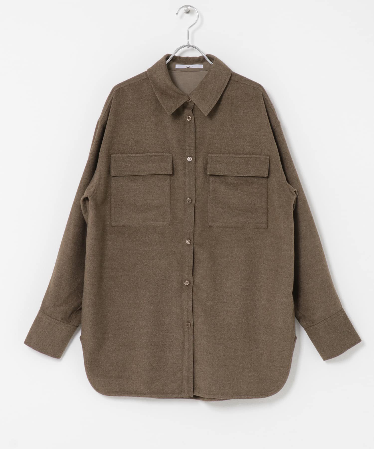  「ウールMIXルーズシャツ」|シャツ・ブラウス|