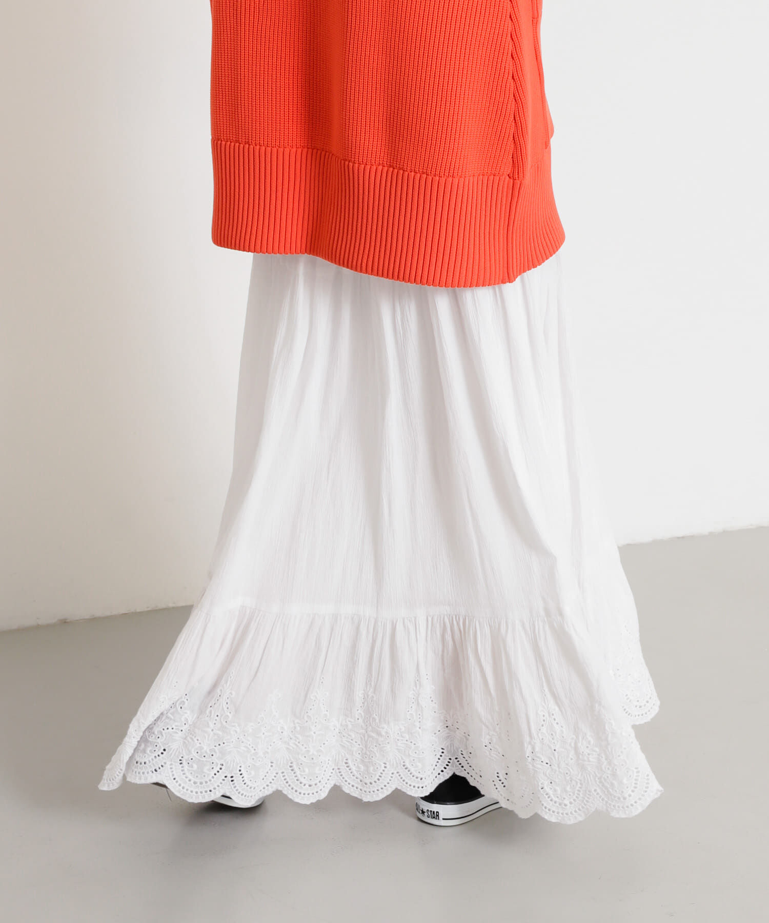 SENSE OF PLACE by URBAN RESEARCH「スカラップレースヨウリュウティアードスカート」|スカート|