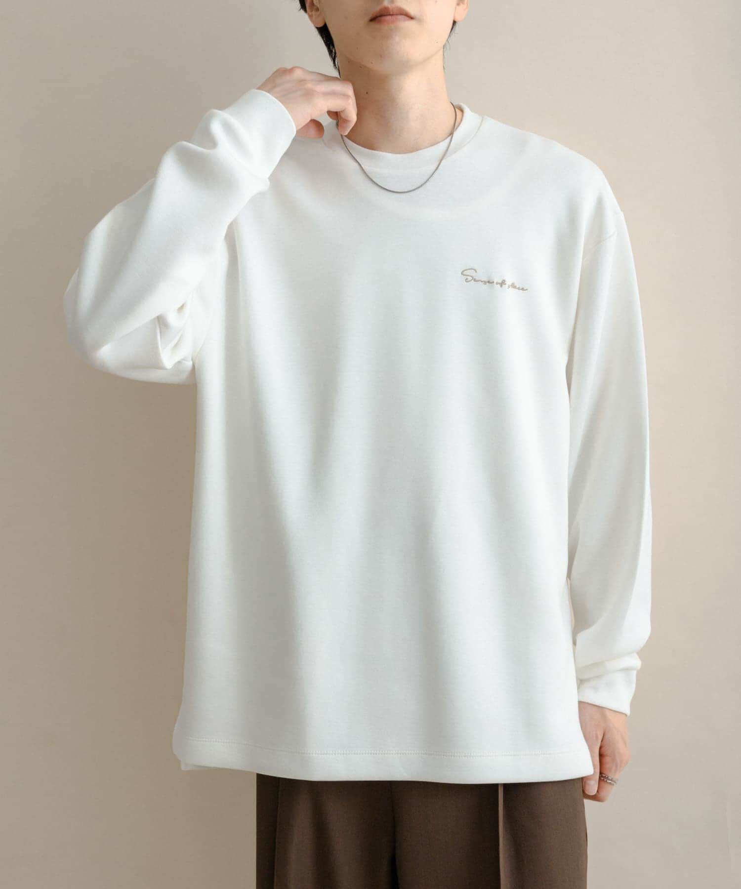 SENSE OF PLACE by URBAN RESEARCH「『一部WEB限定カラー』シシュウダンボールポンチロングTシャツ」|Tシャツ・カットソー|