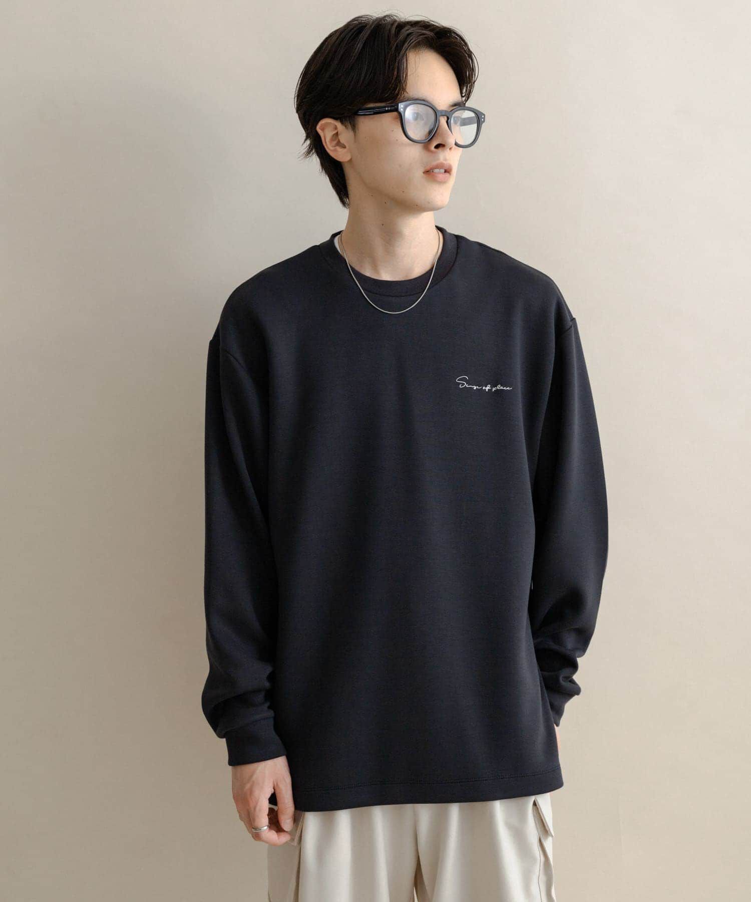 SENSE OF PLACE by URBAN RESEARCH「『一部WEB限定カラー』シシュウダンボールポンチロングTシャツ」|Tシャツ・カットソー|