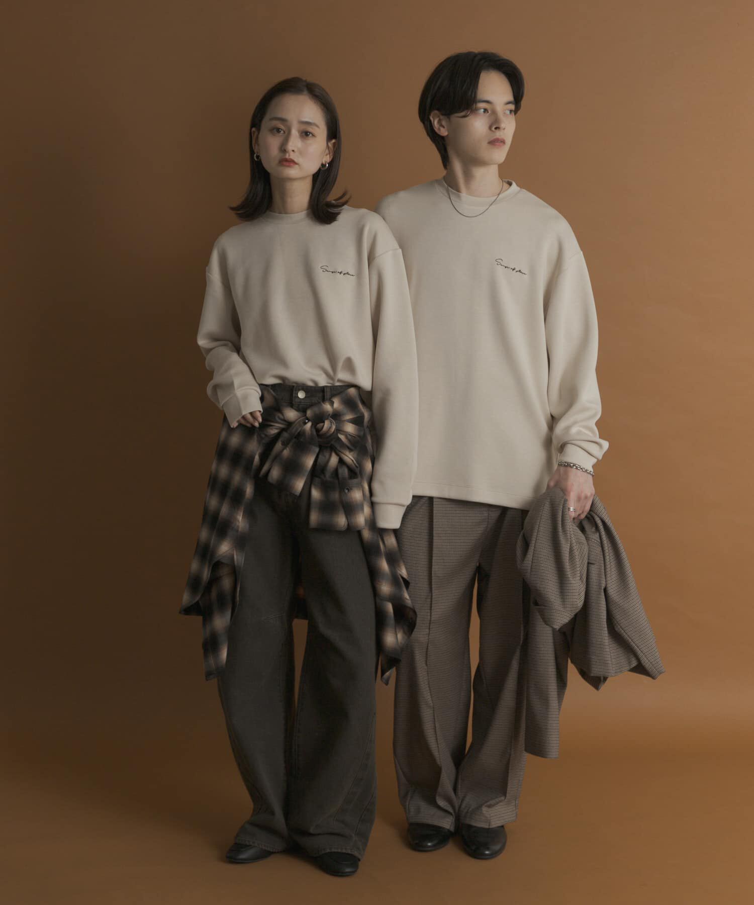 SENSE OF PLACE by URBAN RESEARCH「『一部WEB限定カラー』シシュウダンボールポンチロングTシャツ」|Tシャツ・カットソー|