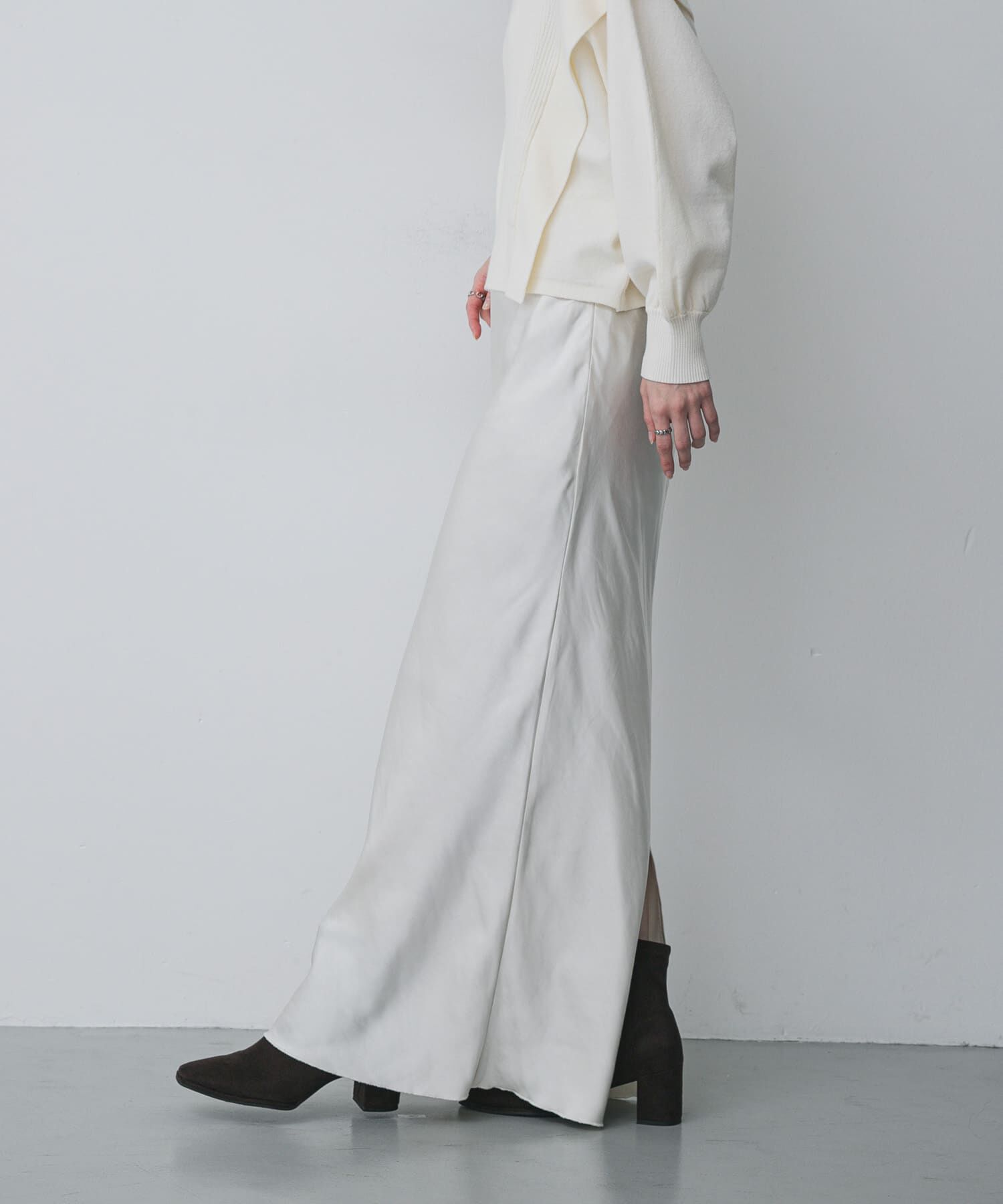 SENSE OF PLACE by URBAN RESEARCH「サテンアイラインスカート」|スカート|