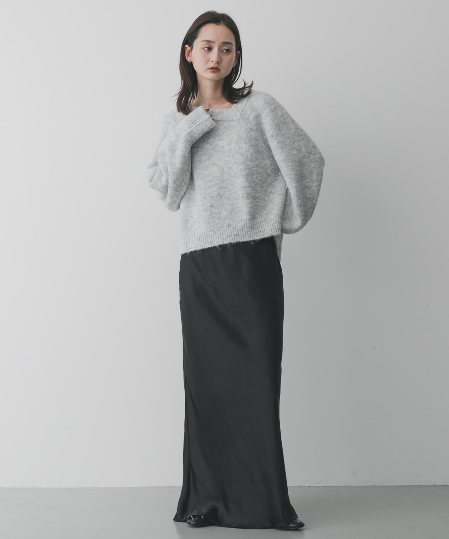 SENSE OF PLACE by URBAN RESEARCH「サテンアイラインスカート」|スカート|