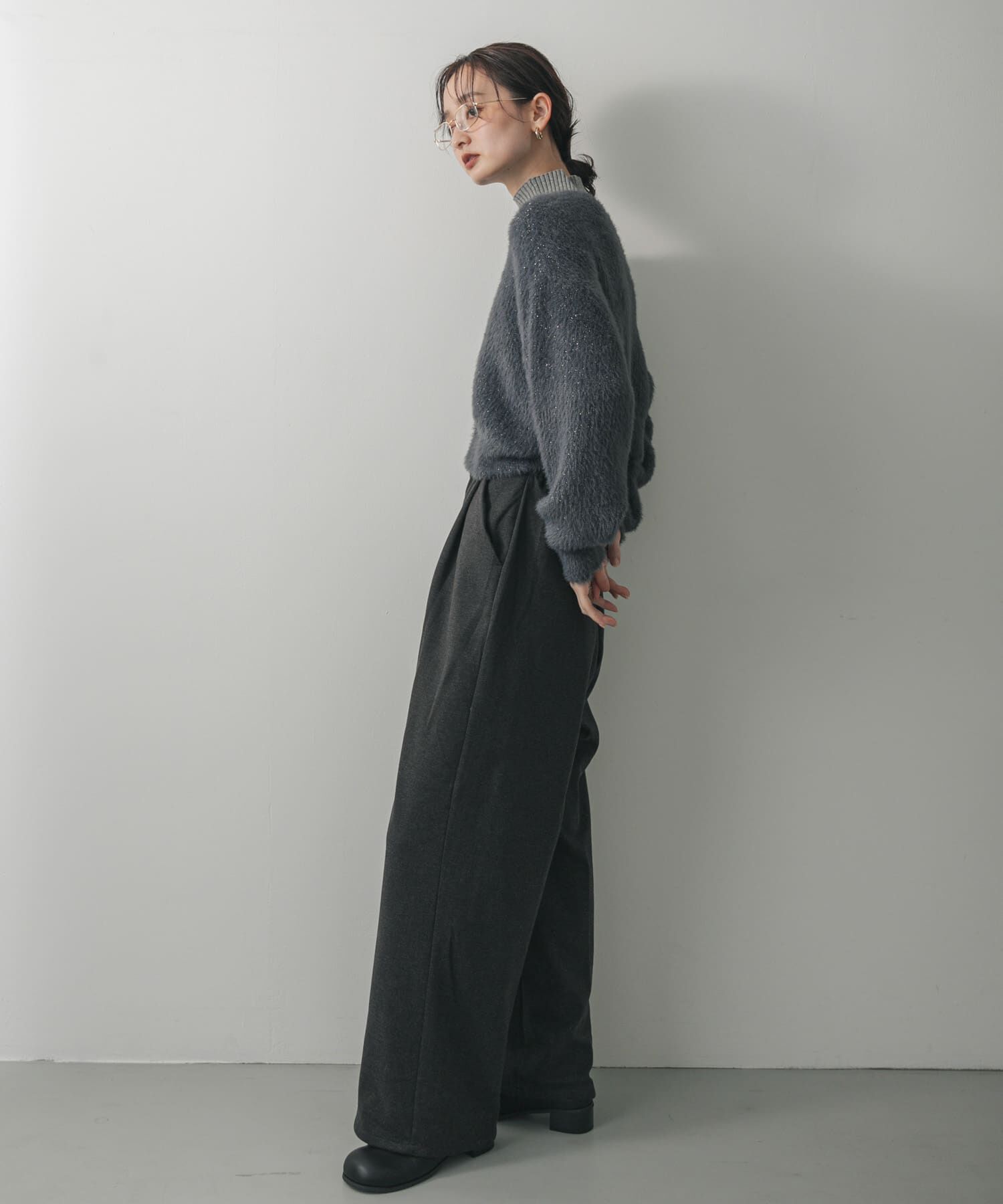 SENSE OF PLACE by URBAN RESEARCH「『一部WEB限定カラー』ラメシャギークロップドカーディガン」|カーディガン|