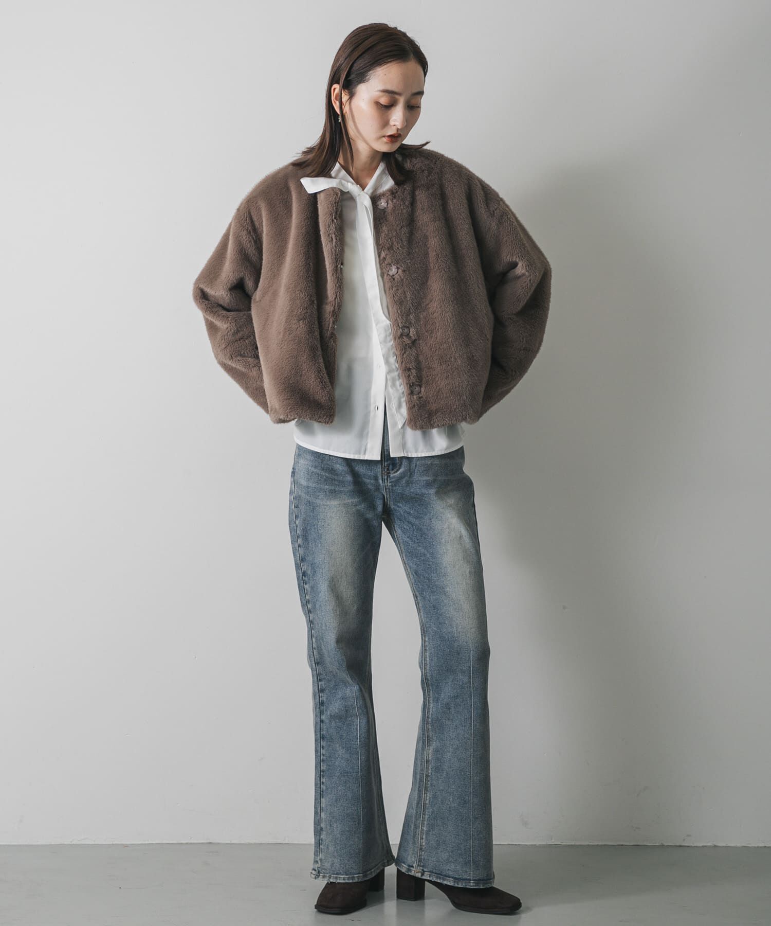 SENSE OF PLACE by URBAN RESEARCH「ファーブルゾン」|ブルゾン・スタジャン|