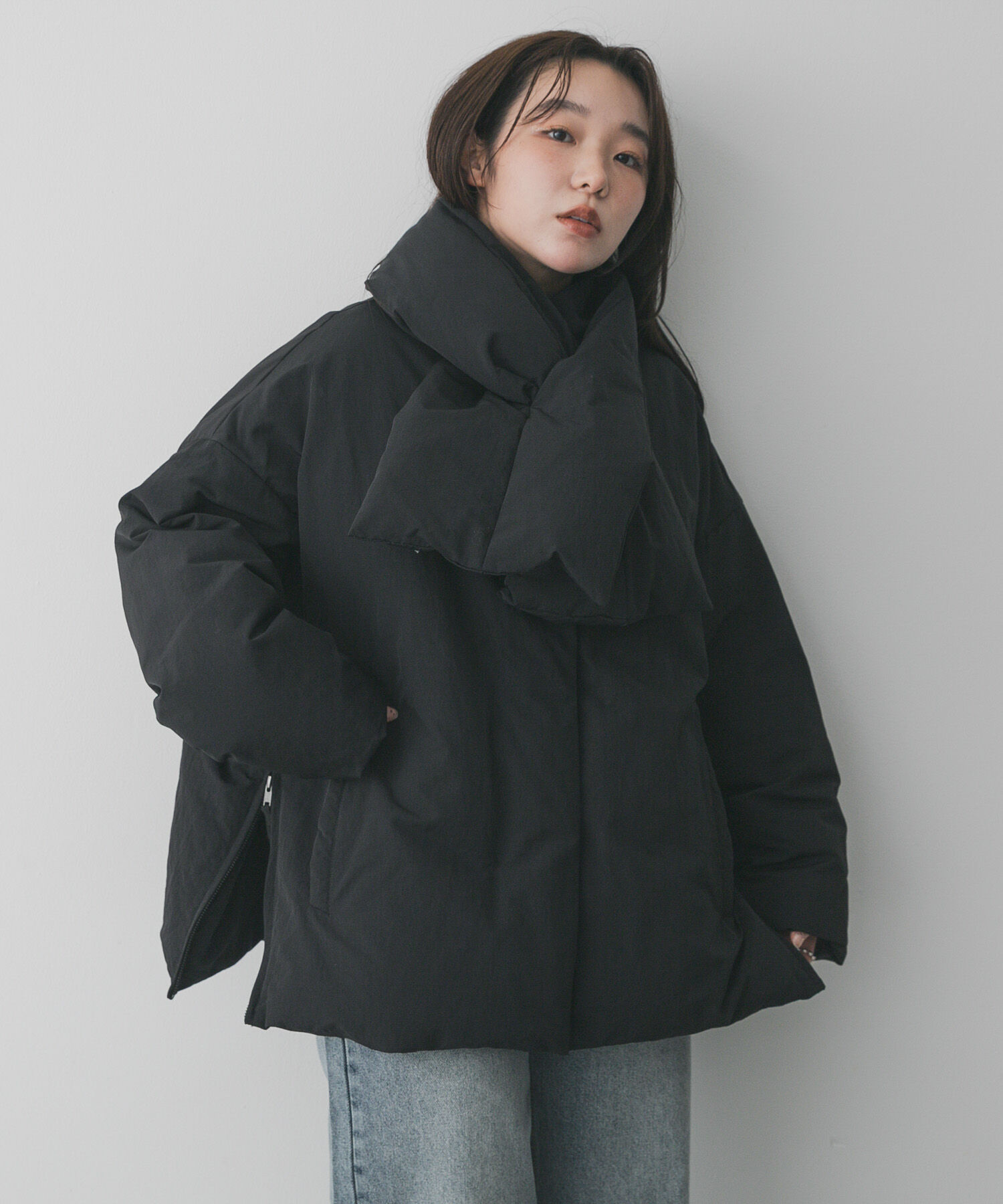 SENSE OF PLACE by URBAN RESEARCH「『WEB/一部店舗限定』マフラーツキシームレスダウン」|ダウン|