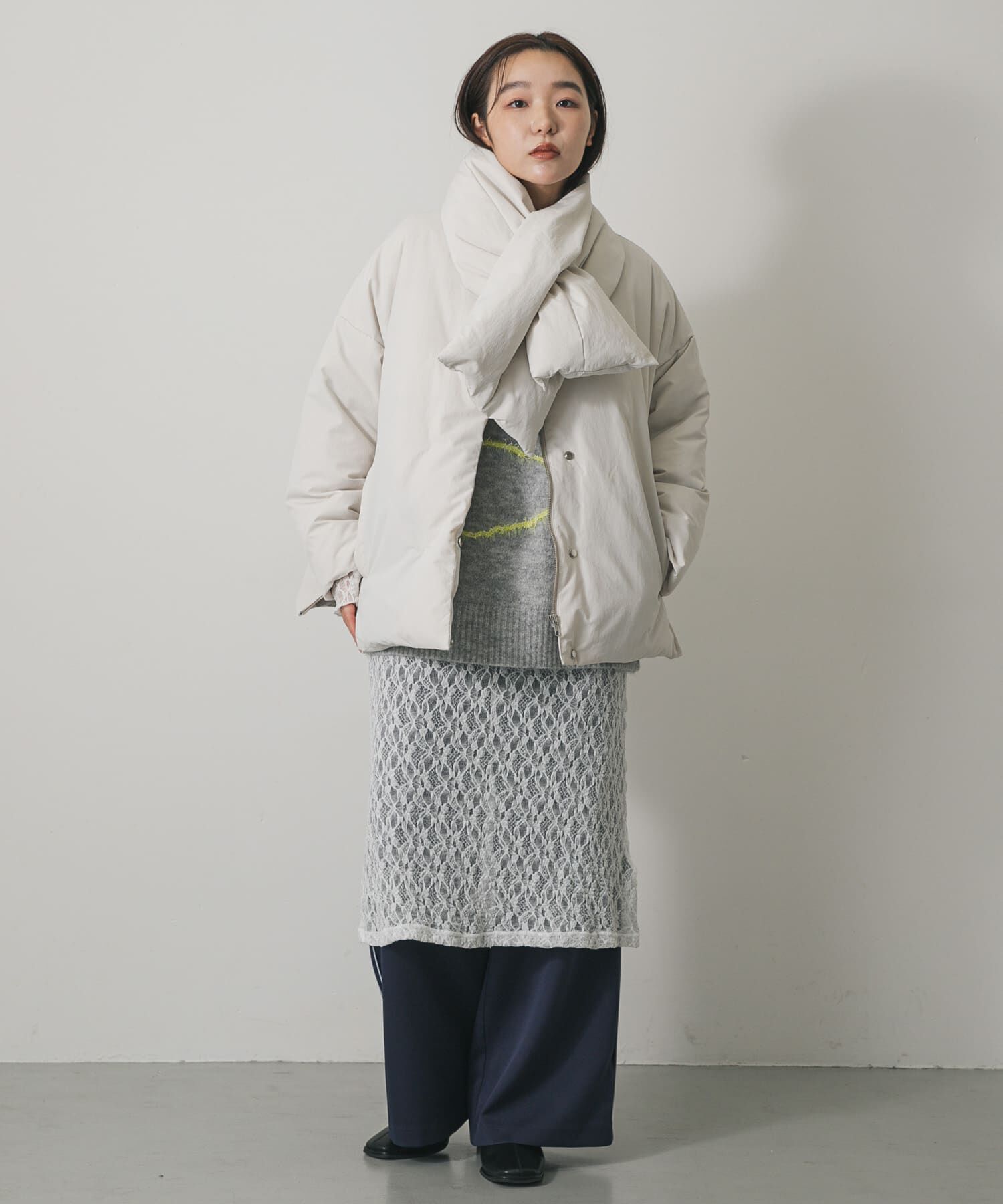 SENSE OF PLACE by URBAN RESEARCH「『WEB/一部店舗限定』マフラーツキシームレスダウン」|ダウン|