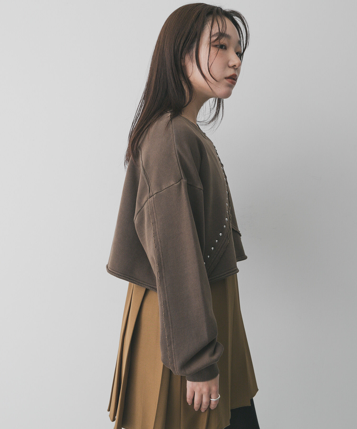 SENSE OF PLACE by URBAN RESEARCH「スタッズピグメントカットトップ」|スウェット・ジャージ|