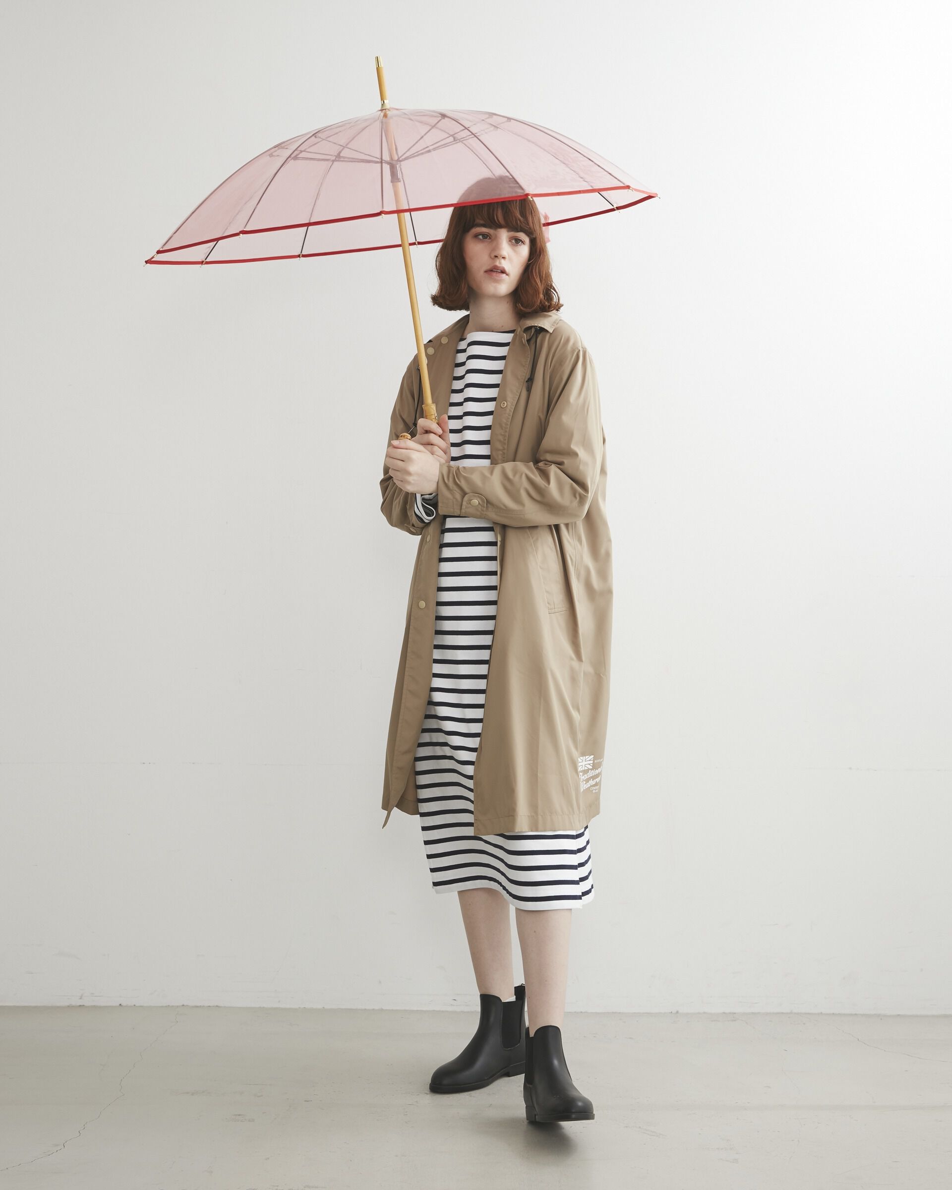 Traditional Weatherwear「CLEAR UMBRELLA BAMBOO」|傘|