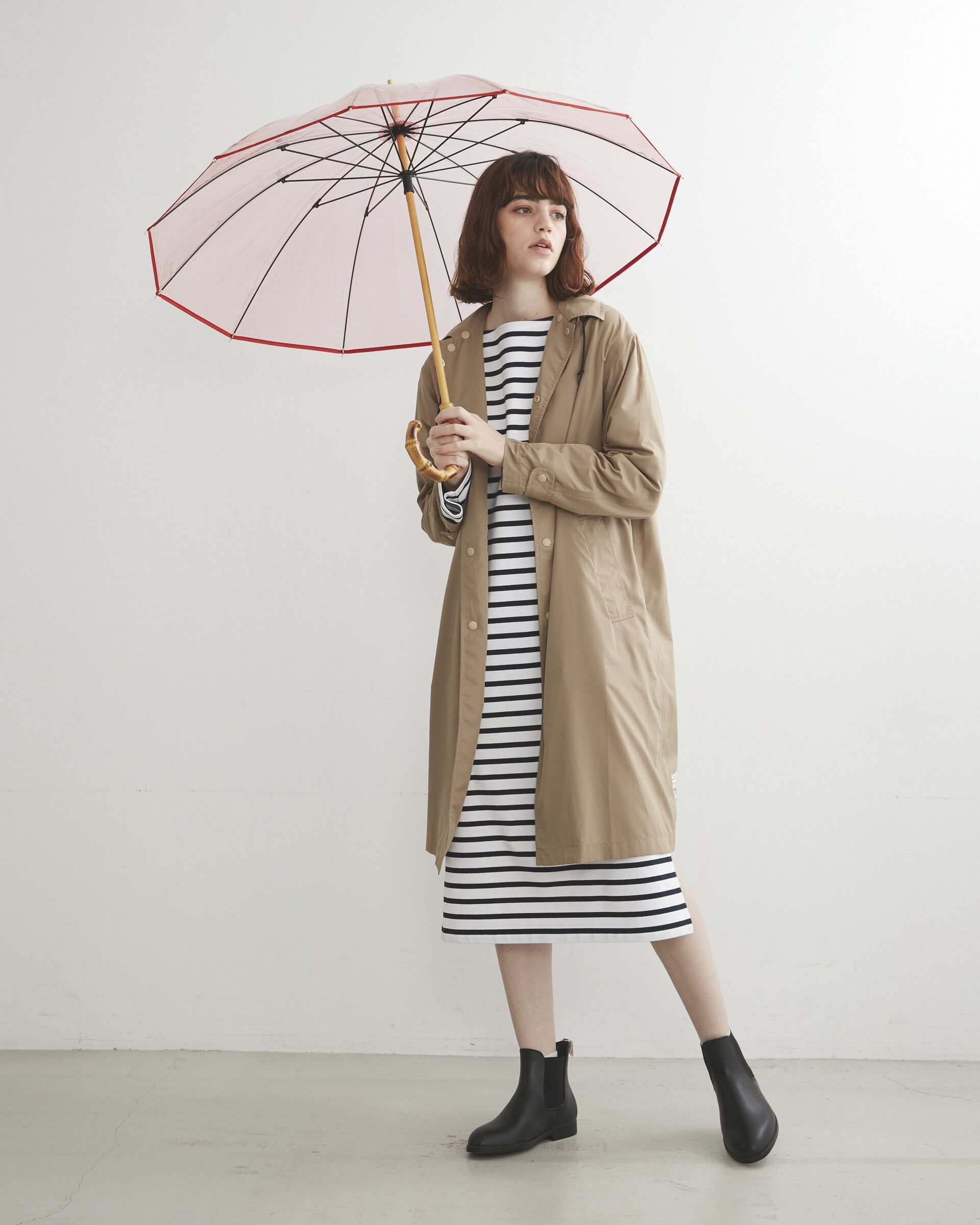 Traditional Weatherwear「CLEAR UMBRELLA BAMBOO」|傘|