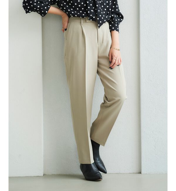 le.coeur blanc「ストレッチテーパードパンツ」|スラックス|