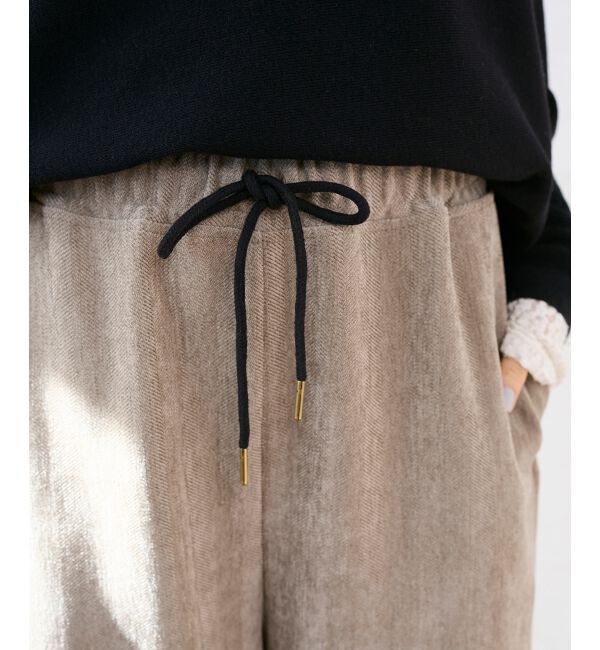  「ヘリンボーンカーブイージーワイドパンツ」|その他|