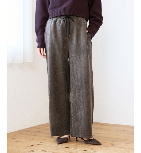  「ヘリンボーンカーブイージーワイドパンツ」|その他|