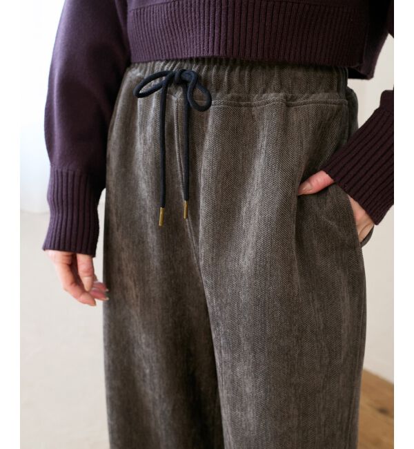  「ヘリンボーンカーブイージーワイドパンツ」|その他|