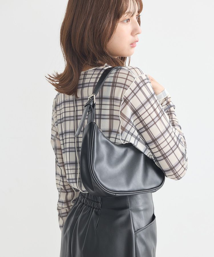 earth music&ecology「ハーフムーンアジャスタブルバッグ」|ハンドバッグ|