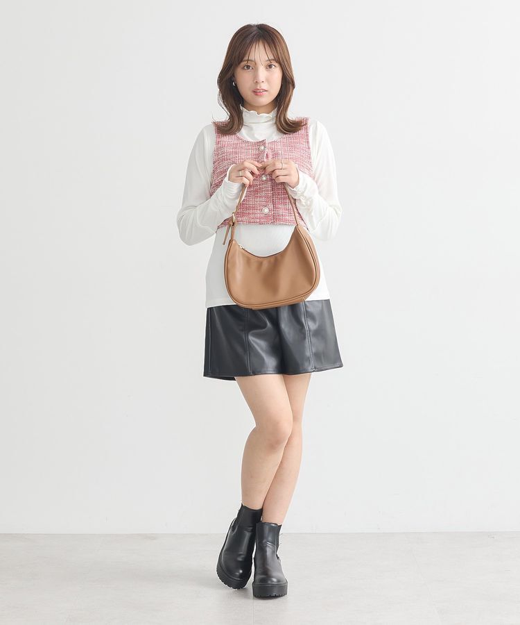 earth music&ecology「ハーフムーンアジャスタブルバッグ」|ハンドバッグ|