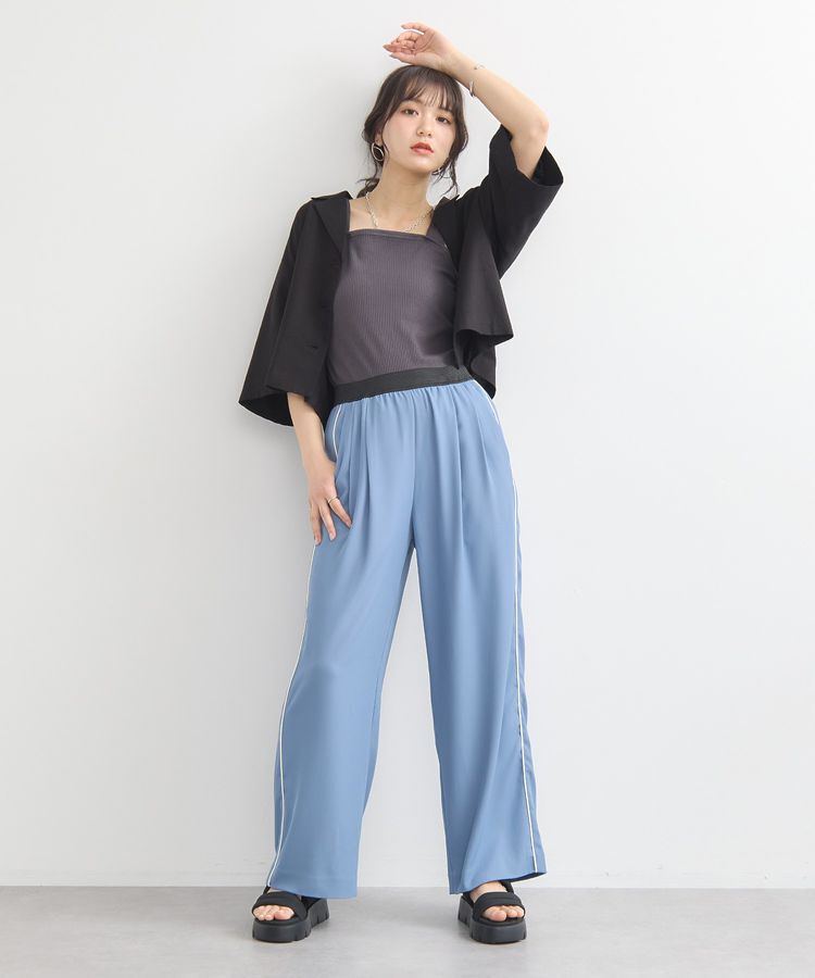 earth music&ecology「リラックスシャツジャケット / リネン混」|テーラードジャケット|