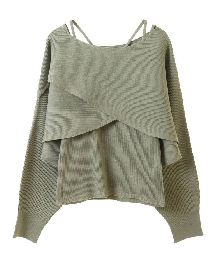 earth music&ecology「SET2点クロスニット＋キャミソール」|ニット・セーター|