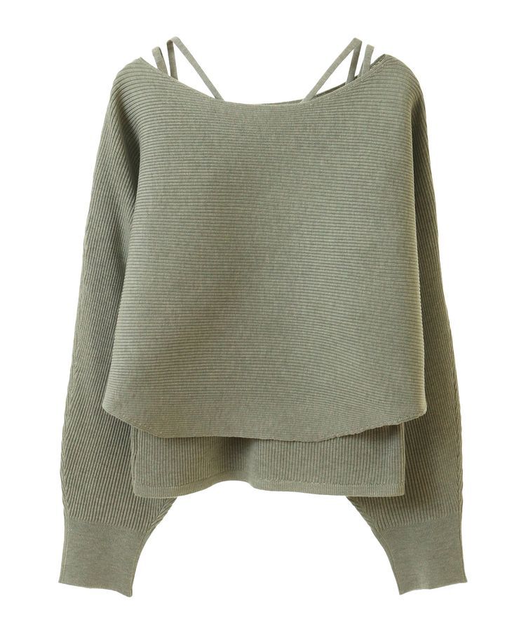 earth music&ecology「SET2点クロスニット＋キャミソール」|ニット・セーター|