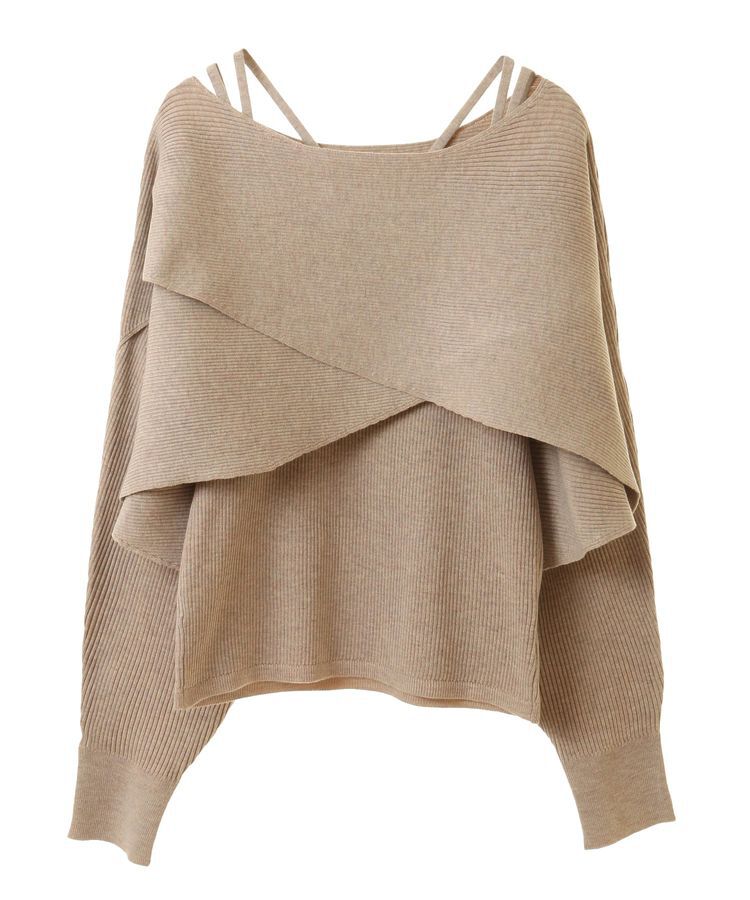 earth music&ecology「SET2点クロスニット＋キャミソール」|ニット・セーター|