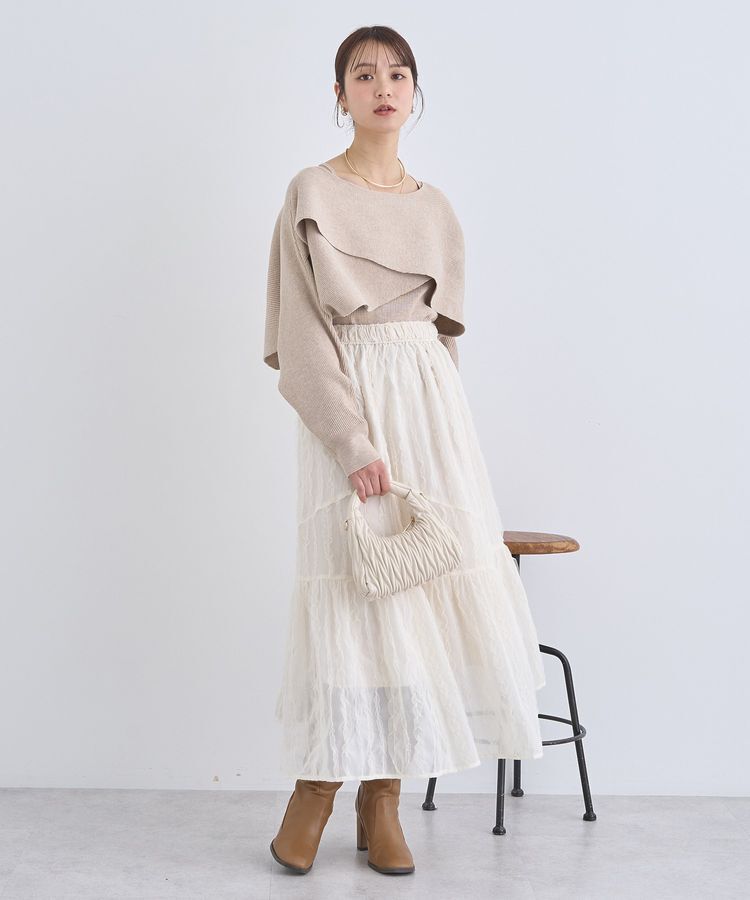 earth music&ecology「SET2点クロスニット＋キャミソール」|ニット・セーター|