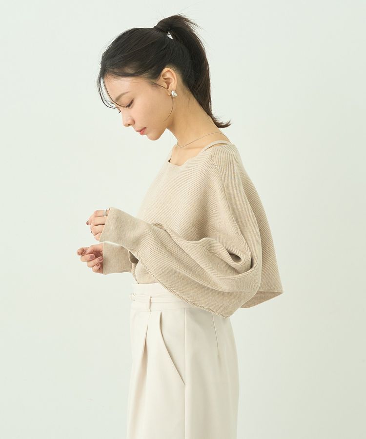 earth music&ecology「SET2点クロスニット＋キャミソール」|ニット・セーター|