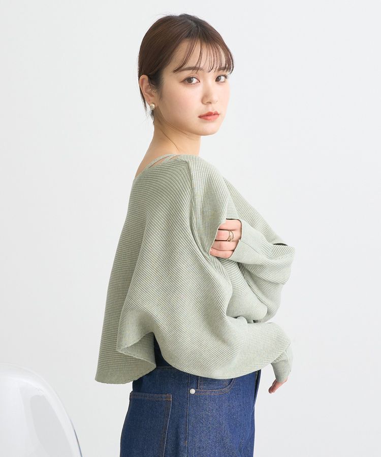 earth music&ecology「SET2点クロスニット＋キャミソール」|ニット・セーター|