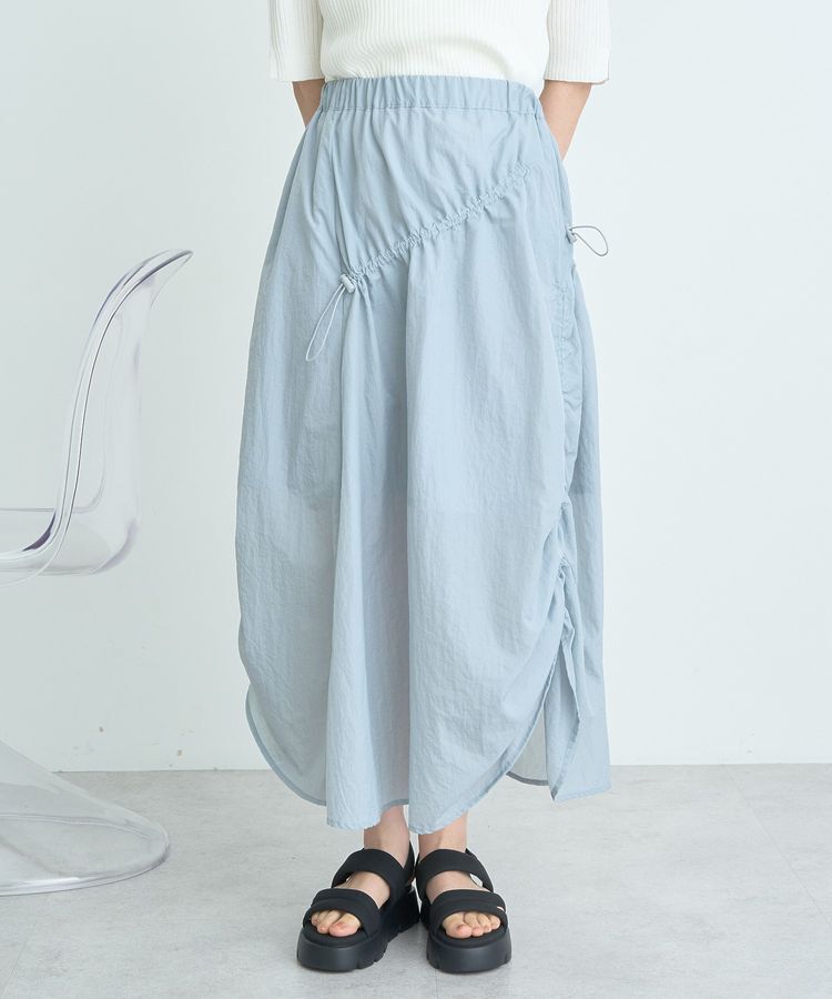 earth music&ecology「ドロストギャザースカート」|スカート|