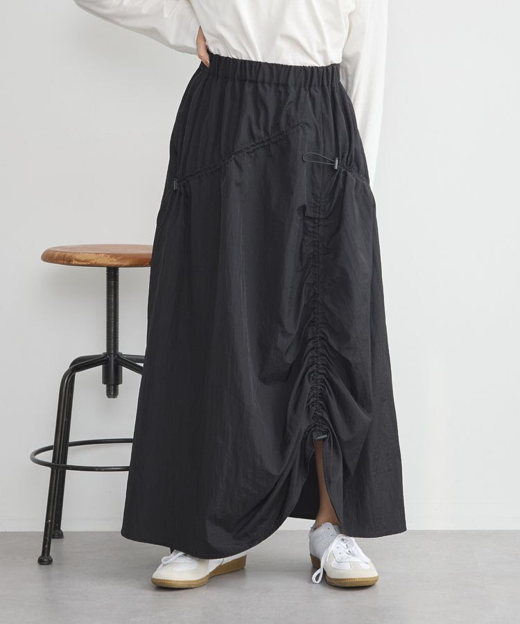 earth music&ecology「ドロストギャザースカート」|スカート|