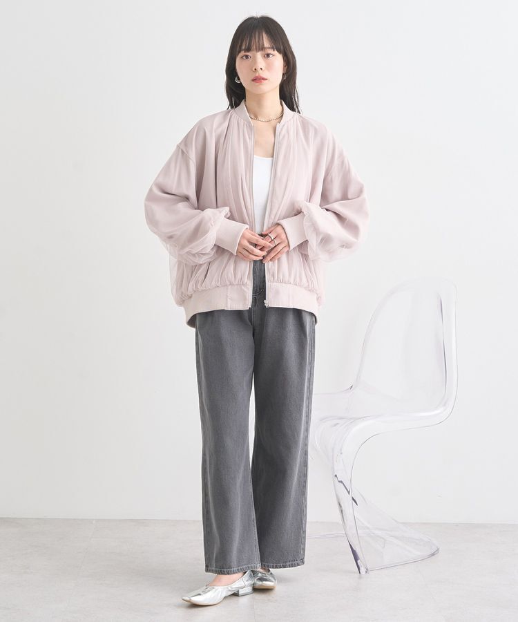 earth music&ecology「タックホックデニムパンツ」|デニム|