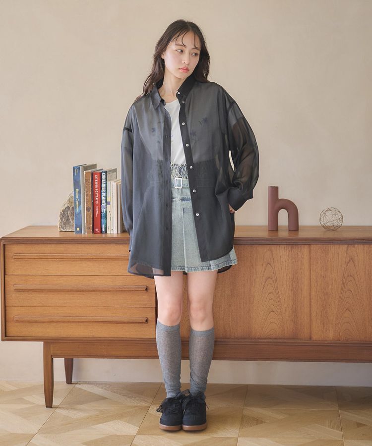 earth music&ecology「シアーシャツ」|シャツ・ブラウス|