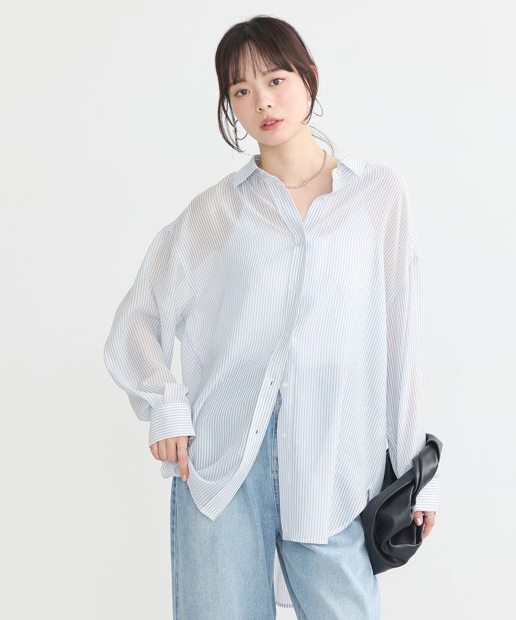 earth music&ecology「シアーシャツ」|シャツ・ブラウス|