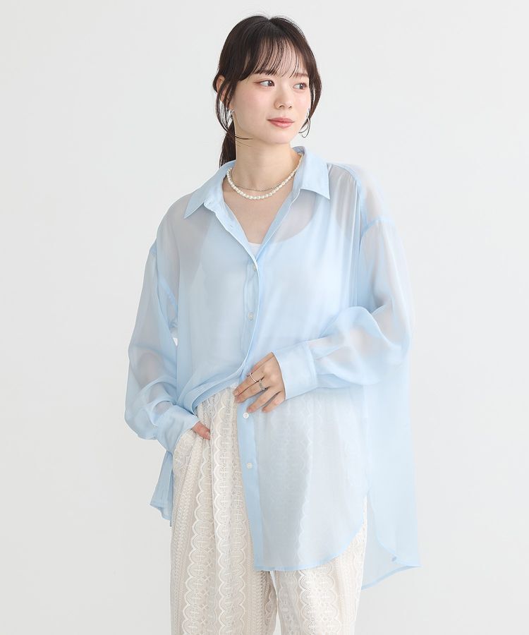 earth music&ecology「シアーシャツ」|シャツ・ブラウス|