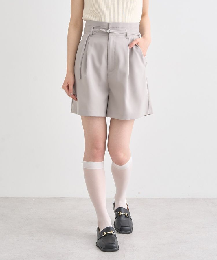 earth music&ecology「ウエストベルト付きショートパンツ」|その他|
