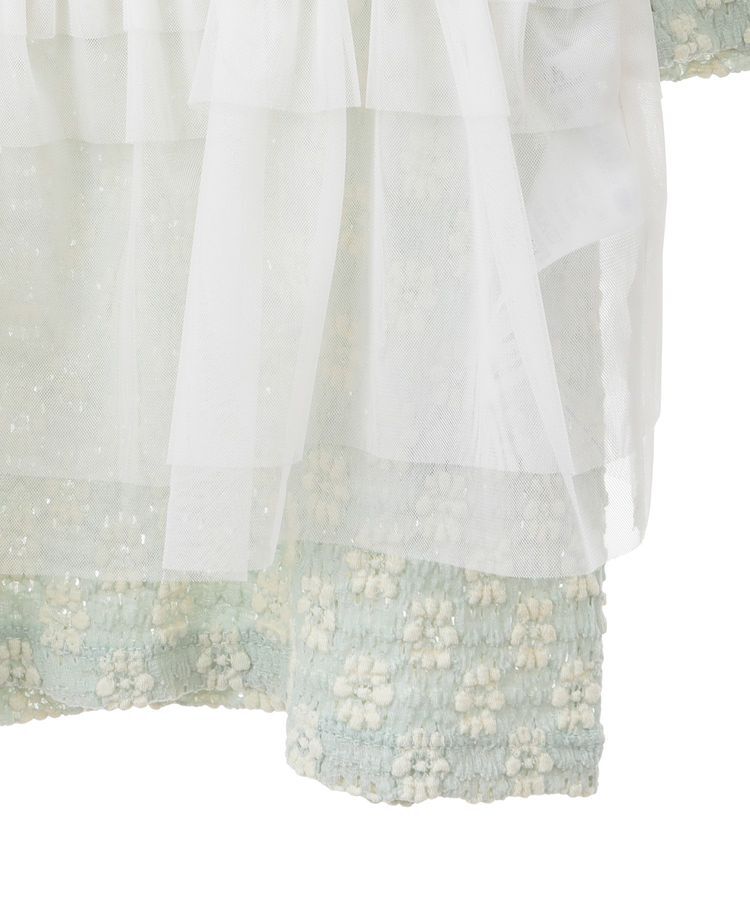 earth music&ecology「SET2点フラワープルオーバー＋チュールビスチェ」|Tシャツ・カットソー|