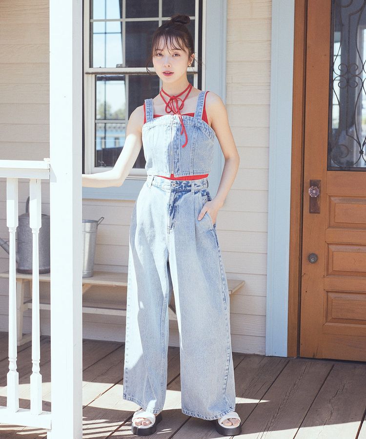 earth music&ecology「コード付きキャミソール」|キャミソール|