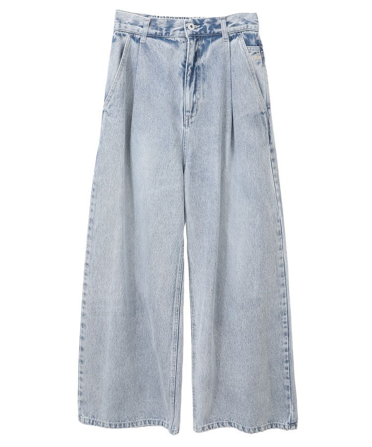 earth music&ecology「ワンポイントロゴ刺繍デニムパンツ」|デニム|