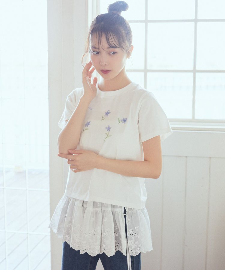 earth music&ecology「アソートロマンティックグラフィックT」|Tシャツ・カットソー|