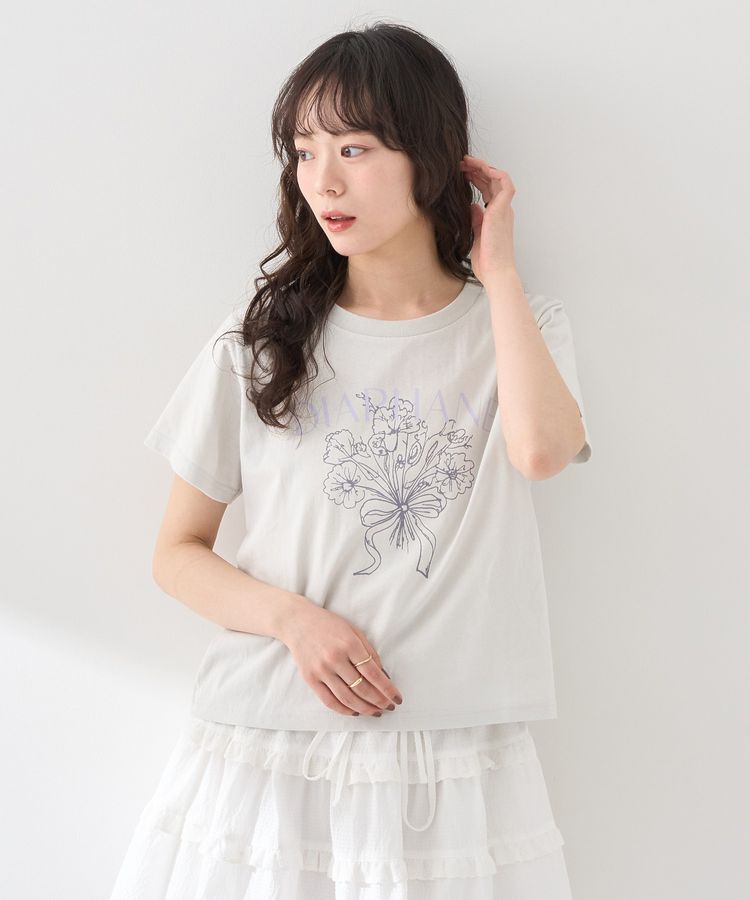 earth music&ecology「アソートロマンティックグラフィックT」|Tシャツ・カットソー|