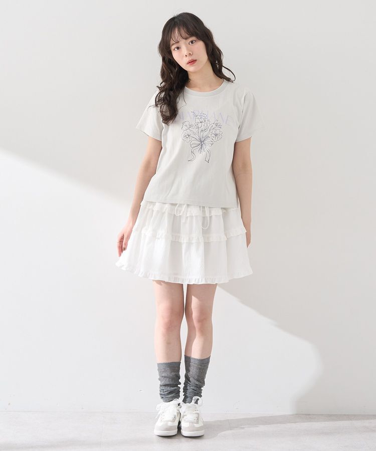 earth music&ecology「アソートロマンティックグラフィックT」|Tシャツ・カットソー|