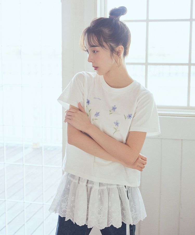 earth music&ecology「アソートロマンティックグラフィックT」|Tシャツ・カットソー|