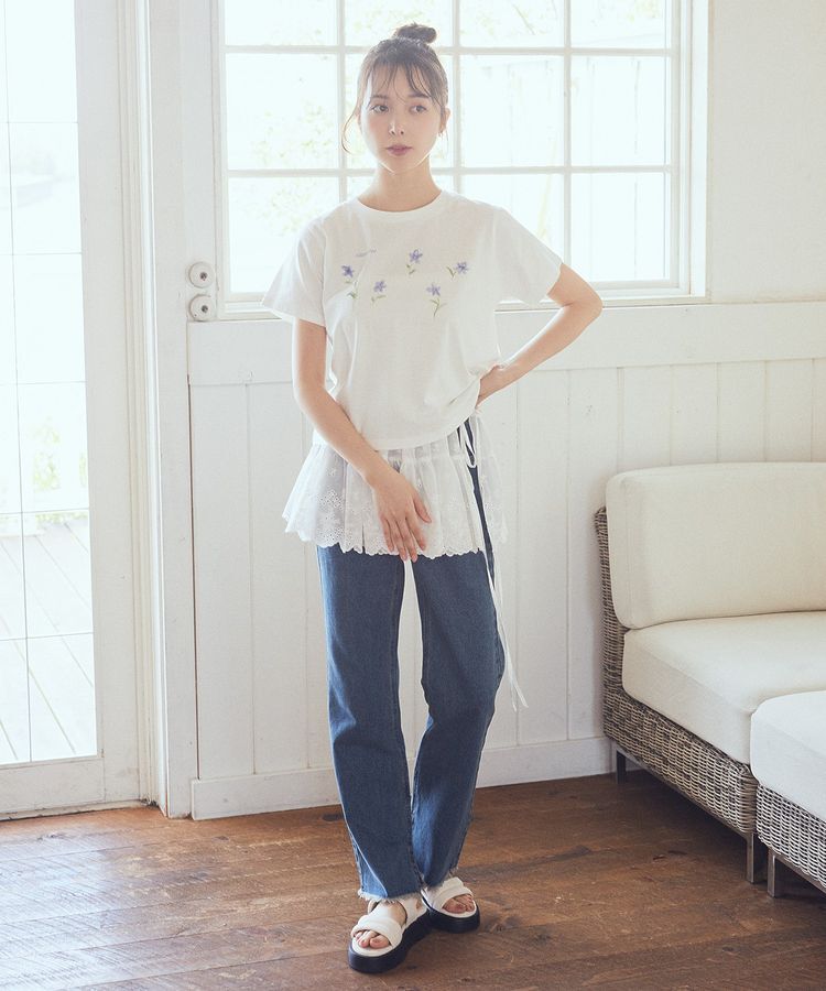 earth music&ecology「アソートロマンティックグラフィックT」|Tシャツ・カットソー|