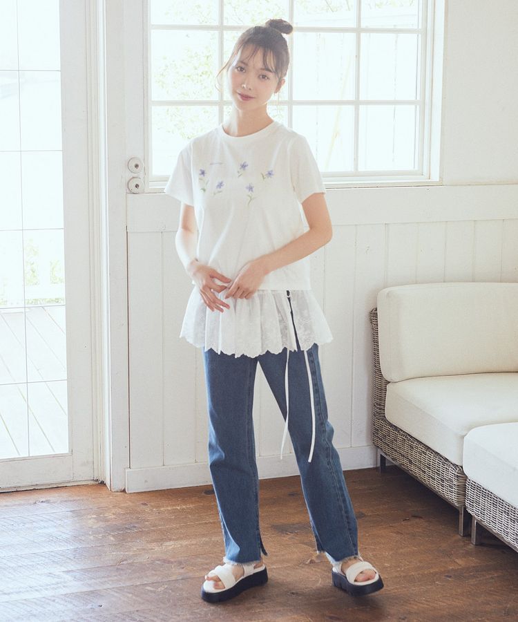 earth music&ecology「アソートロマンティックグラフィックT」|Tシャツ・カットソー|