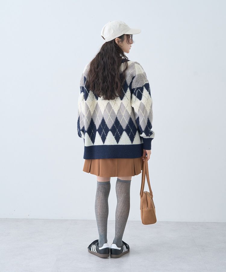 earth music&ecology「ワイドスクエアボストンバッグ」|ハンドバッグ|