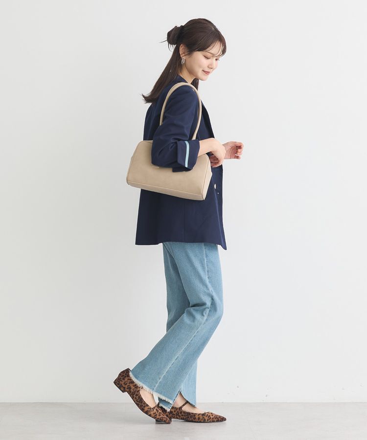 earth music&ecology「ワイドスクエアボストンバッグ」|ハンドバッグ|