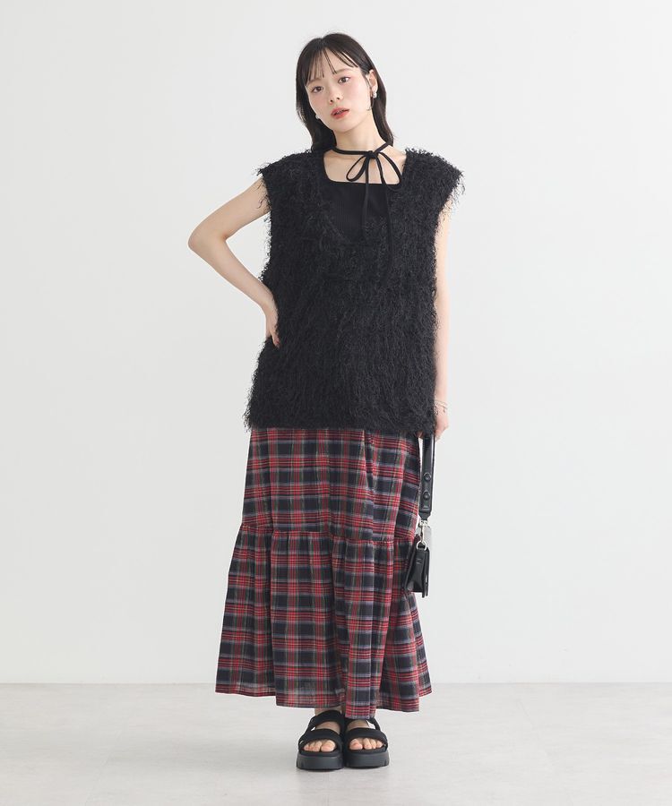 earth music&ecology「マルチwayネックホルターレースタンク」|キャミソール|