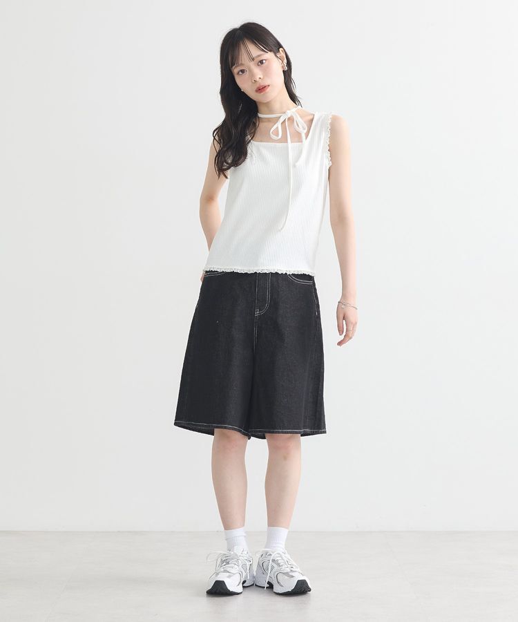 earth music&ecology「マルチwayネックホルターレースタンク」|キャミソール|