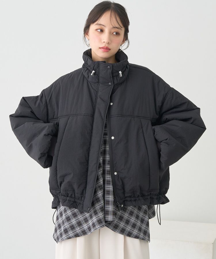 earth music&ecology「モンスターコート」|ブルゾン・スタジャン|Black